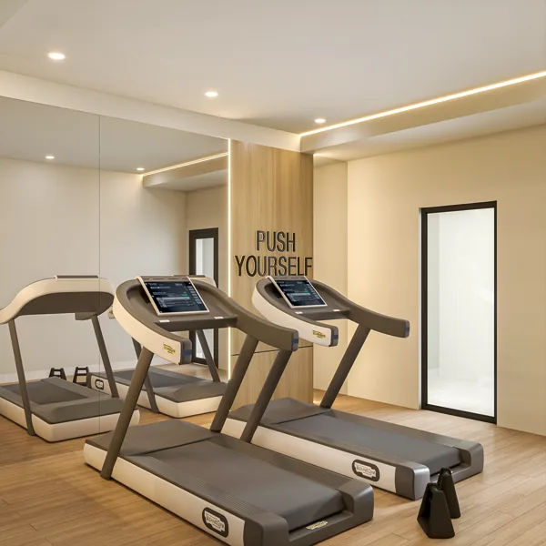 Phối cảnh không gian tập luyện tại nhà